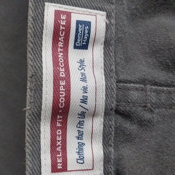 Denver Hayes High Rise Relaxed Fit Jeans 100% cotton Khaki sz 36x30 - Picture 4 of 7